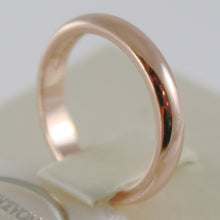Load image into Gallery viewer, SOLID 18K ROSE GOLD WEDDING BAND UNOAERRE RING 5 GRAMS MARRIAGE MADE IN ITALY.