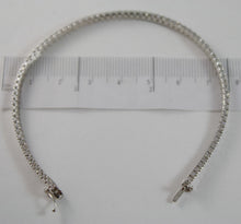 Load image into Gallery viewer, SOLID 18K WHITE GOLD TENNIS BRACELET WITH ZIRCONIA 5.80 CARATS MADE IN ITALY.