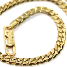 Load image into Gallery viewer, SOLID 18K GOLD BRACELET GOURMETTE CUBAN CURB FLAT 3.5 MM LINK, 20cm 7.9" ITALY.
