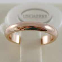 Load image into Gallery viewer, SOLID 18K ROSE GOLD WEDDING BAND UNOAERRE RING 5 GRAMS MARRIAGE MADE IN ITALY.