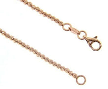 Charger l'image dans la galerie, 18k rose gold bracelet, 18 cm, finely worked spheres, 2 mm diamond cut balls.
