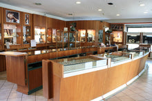 Load image into Gallery viewer, 18K WHITE GOLD HOOPS CIRCLE EARRINGS DIAMETER 12mm SQUARE TUBE THICKNESS 7mm.