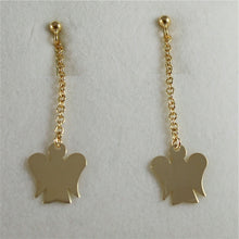 Load image into Gallery viewer, 9KT YELLOW GOLD EARRINGS ANGELS PENDANT MADE IN ITALY ROBERTO GIANNOTTI NKT159G.