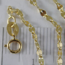 Load image into Gallery viewer, SOLID 18K YELLOW GOLD FLAT BRIGHT KITE CHAIN 20 INCHES, 2.2 MM MADE IN ITALY.