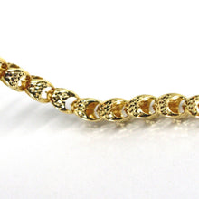 Cargar imagen en el visor de la galería, 18K YELLOW GOLD BRACELET, BIG ROUNDED DIAMOND CUT OVAL DROPS 6 MM, ROUNDED.
