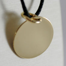 Load image into Gallery viewer, 18K YELLOW GOLD PENDANT MEDAL GUARDIAN ANGEL IN RELIEF ENGRAVABLE MADE IN ITALY.