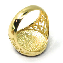 Load image into Gallery viewer, 18k yellow gold band man ring, nautical anchor, flags, enamel, compass wind rose.