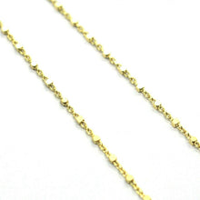 Cargar imagen en el visor de la galería, 18k yellow gold 18" necklace faceted red ruby disc, rolo cube chain, white balls.