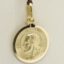 Load image into Gallery viewer, solid 18k yellow gold Jesus Christ Redeemer 19mm medal, pendant, very detailed.