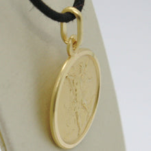 Load image into Gallery viewer, solid 18k yellow gold Saint Michael Archangel 17 mm very detailed medal, pendant.