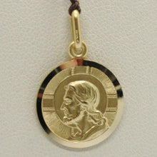 Load image into Gallery viewer, solid 18k yellow gold Jesus Christ Redeemer 17mm medal, pendant, very detailed.