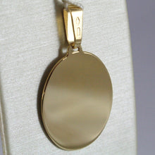 Load image into Gallery viewer, 18K YELLOW GOLD OVAL, PHOTO & TEXT ENGRAVED PERSONALIZED PENDANT 25 MM, MEDAL.