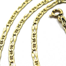Cargar imagen en el visor de la galería, 18K YELLOW GOLD CHAIN 2.5 MM, 20 INCHES, ALTERNATE 3 MARINER, 1 OVAL WORKED LINK.