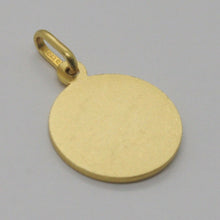 Load image into Gallery viewer, 18k yellow gold St Saint Anthony Padua Sant Antonio with Jesus medal pendant, diameter 13 mm.