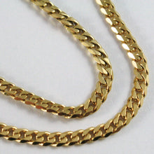 Load image into Gallery viewer, MASSIVE 18K GOLD GOURMETTE CUBAN CURB CHAIN 2.8 MM 24 IN. NECKLACE MADE IN ITALY.
