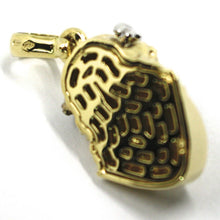 Load image into Gallery viewer, 18k yellow white gold Ecce Homo Jesus Christ face incredibly detailed 26mm pendant.