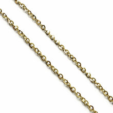 Load image into Gallery viewer, 18K YELLOW GOLD NAME NECKLACE, BEATRICE, AVAILABLE ANY NAME, ROLO CHAIN.