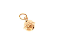 Load image into Gallery viewer, 18k rose gold call angels rattle round pendant, diameter 8mm for pregnancy.