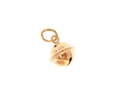 18k rose gold call angels rattle round pendant, diameter 8mm for pregnancy.