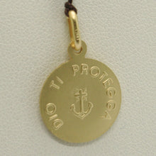 Load image into Gallery viewer, solid 18k yellow gold Jesus Christ Redeemer 15mm medal, pendant, very detailed.