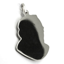 Load image into Gallery viewer, 18k yellow gold pendant, Saint Pio of Pietrelcina face, 29mm satin very detailed.