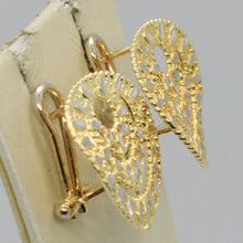 Load image into Gallery viewer, 18K YELLOW GOLD ROUND BUTTON EARRINGS, FINELY WORKED AND ONDULATE, MADE IN ITALY.