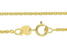 Load image into Gallery viewer, SOLID 9K YELLOW GOLD CHAIN THIN 1mm ROLO ROUND LINK, NECKLACE, LENGTH 15.7".