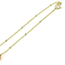 Load image into Gallery viewer, 18K YELLOW WHITE GOLD 20" 50cm NECKLACE CITRINE FACETED DROPS, AMBER, ROLO CHAIN.