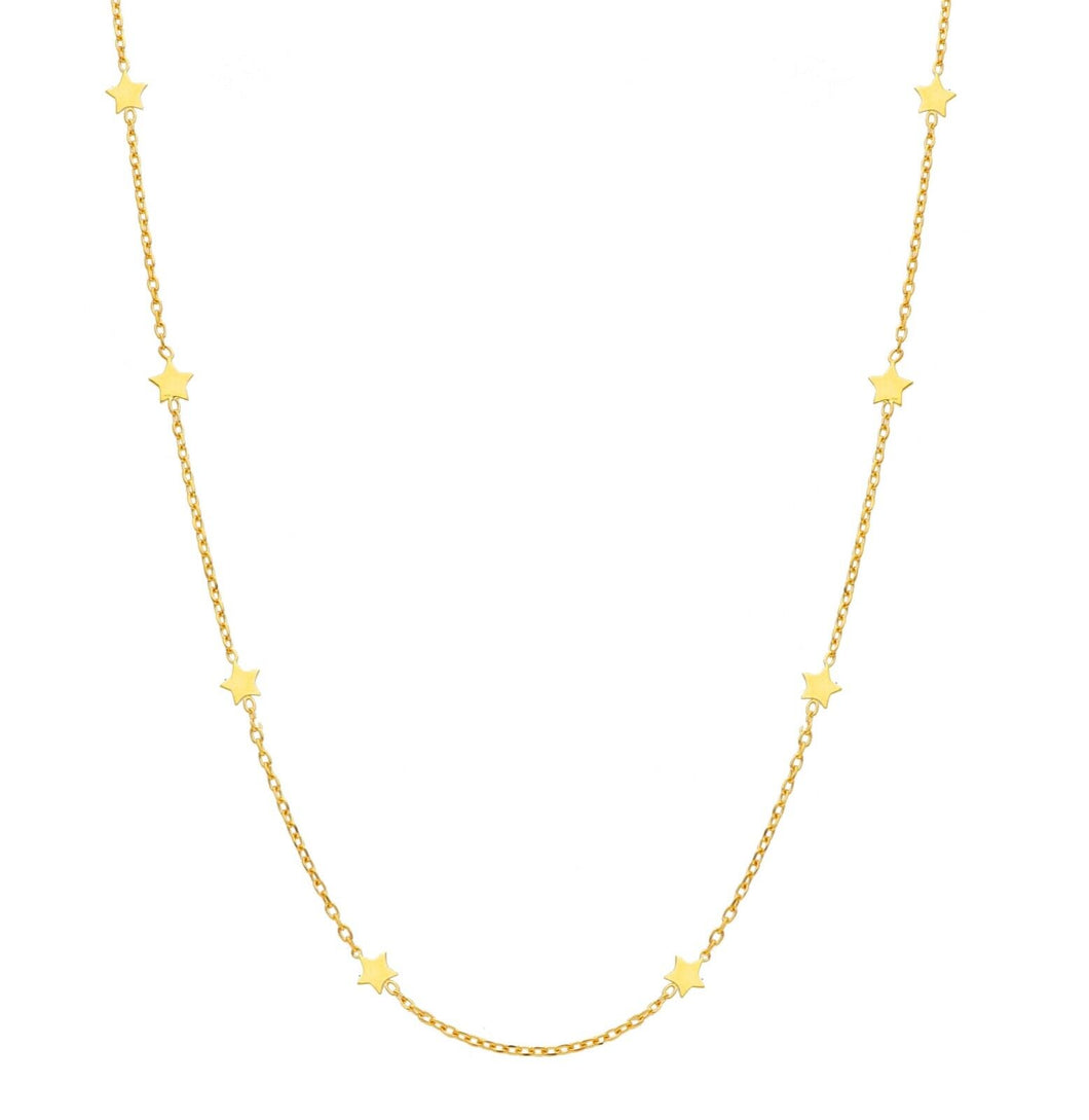 18K YELLOW GOLD OVAL ROLO CHAIN NECKLACE, 16.5
