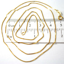 Cargar imagen en el visor de la galería, 18K YELLOW GOLD CHAIN NECKLACE 0.5 mm MINI VENETIAN LINK 15.75 IN. MADE IN ITALY.