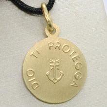Load image into Gallery viewer, solid 18k yellow gold Jesus Christ Redeemer 15mm medal, pendant, very detailed.