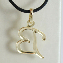 Load image into Gallery viewer, 18k yellow gold pendant charm initial letter B, slightly rounded slab 18mm.