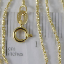 Load image into Gallery viewer, SOLID 18K YELLOW GOLD FINELY WORKED TUBE CHAIN 18 INCHES, 1 MM, MADE IN ITALY.