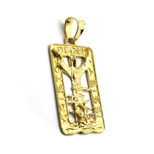 Load image into Gallery viewer, Solid 18k yellow gold Christ of the Abyss pendant, very detailed Jesus medal.