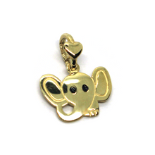 Load image into Gallery viewer, SOLID 9K YELLOW GOLD SMALL 12mm ELEPHANT PENDANT, MADE IN ITALY BY DODO MARIANI.