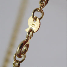 Load image into Gallery viewer, 9K YELLOW GOLD ROPE CHAIN, 15.75, BRAID ROPE CORD, NECKLACE, MADE IN ITALY, 9K.