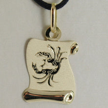 Load image into Gallery viewer, 18k yellow gold zodiac sign medal, cancer, parchment engravable made in Italy.