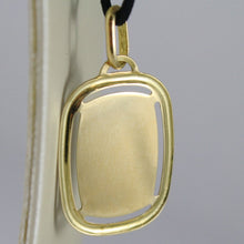 Load image into Gallery viewer, solid 18k yellow gold aquarius zodiac sign medal pendant zodiacal made in Italy.