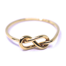 Load image into Gallery viewer, 18k rose gold infinite central ring, infinity, smooth, bright, knot diam. 5mm.