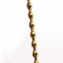 Cargar imagen en el visor de la galería, 18k yellow gold bracelet, semirigid, elastic, 3 mm smooth balls spheres.