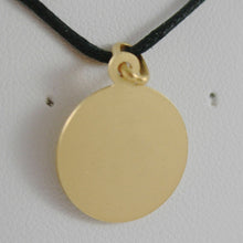 Load image into Gallery viewer, 18k yellow gold St Saint Francis Francesco Assisi medal, made in Italy, small 11 mm.