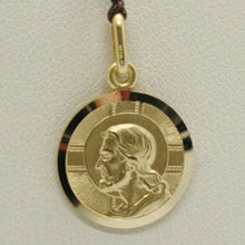 Load image into Gallery viewer, solid 18k yellow gold Jesus Christ Redeemer 15mm medal, pendant, very detailed.