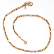 Charger l'image dans la galerie, 18k rose gold bracelet with finely worked spheres, 1.5 mm diamond cut balls.
