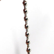 Cargar imagen en el visor de la galería, 18k white gold bracelet, semirigid, elastic, 3 mm smooth balls spheres.
