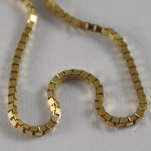 Cargar imagen en el visor de la galería, 18K YELLOW GOLD CHAIN 1 MM VENETIAN SQUARE LINK 17.71 INCHES, MADE IN ITALY.