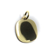 Load image into Gallery viewer, 18K YELLOW GOLD PENDANT, SAINT PIO OF PIETRELCINA, 15mm SATIN SQUARE MEDAL.