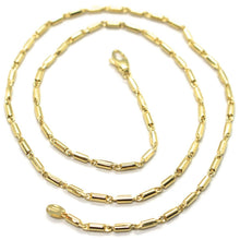 Cargar imagen en el visor de la galería, 18K YELLOW GOLD CHAIN, 17.7 INCHES, ROUNDED TUBE LINK, THICKNESS 2 MM.