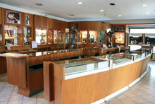 Load image into Gallery viewer, 18K YELLOW WHITE GOLD MAN BRACELET ALTERNATE ROUNDED OVAL LINK 6mm, 21cm 8.3".