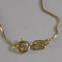 Cargar imagen en el visor de la galería, 18K YELLOW GOLD CHAIN NECKLACE 0.5 mm MINI VENETIAN LINK 17.71 IN. MADE IN ITALY.