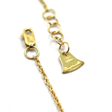 Load image into Gallery viewer, 18k yellow gold rolo thin 16&quot; necklace with small 5mm letter initial Y
